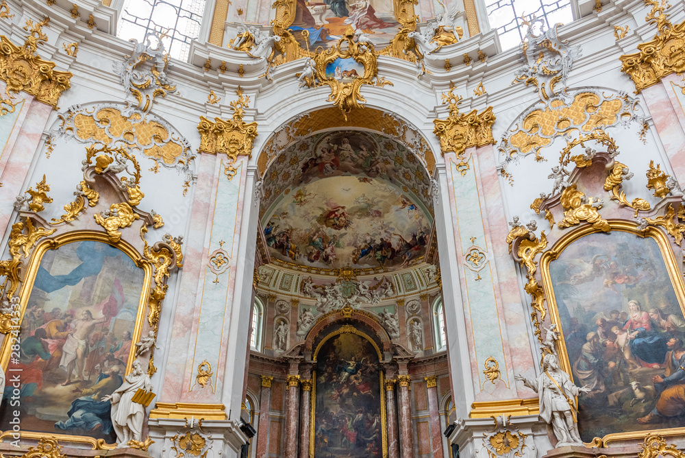 Obraz premium Kloster Ettal bei Oberammergau