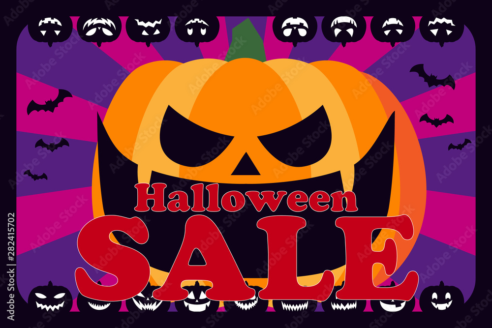 ベクターイラスト 仮装ハロウィンパーティー 販売促進用ポップアート コピースペース 無料ポスター素材 Stock Vector Adobe Stock