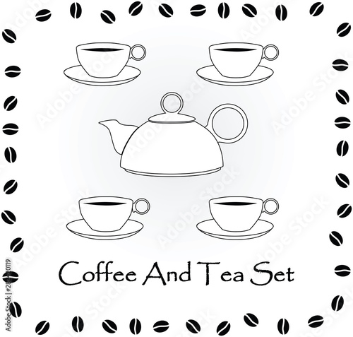 Coffee and tea set © Natasa