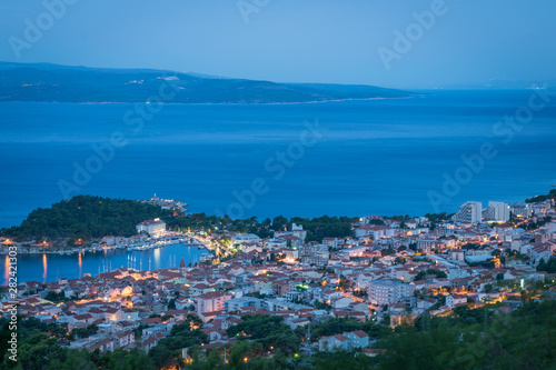 Fototapeta Naklejka Na Ścianę i Meble -  Blue hour, Makarska