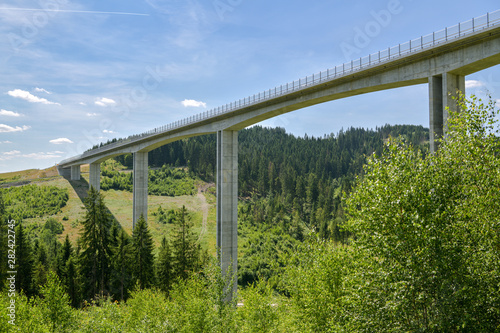 Foto Bridge Valy, the tallest bridge in Slovakia but also in central Europe, located