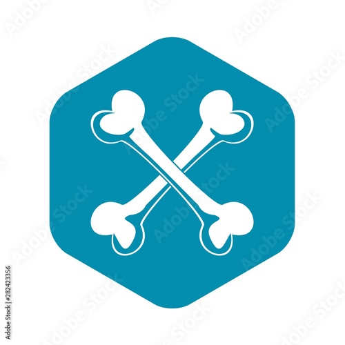 Bone icon. Simple illustration of bone vector icon for web