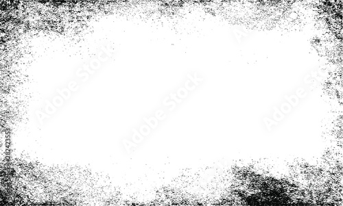 Uneven black and white texture vector. Distressed overlay texture. Grunge background. Abstract textured effect. Vector Illustration. Black isolated on white background. EPS10.