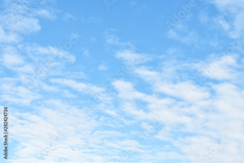 blue sky with white clouds