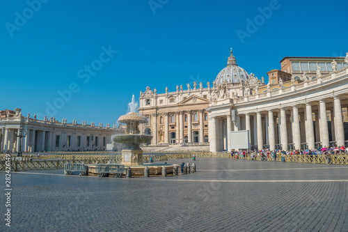 Bernini's Fountain and St. Peter's Square in the Vatican