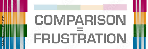 Free Download Comparison Is Frustration Colorful Bars Both Sides  - GFXLoad