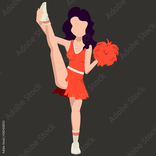 beautiful girl cheerleader