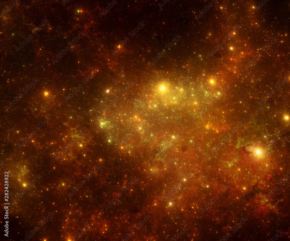  Deep space nebula with stars. 