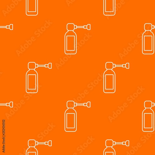 Inhaler pattern vector orange for any web design best