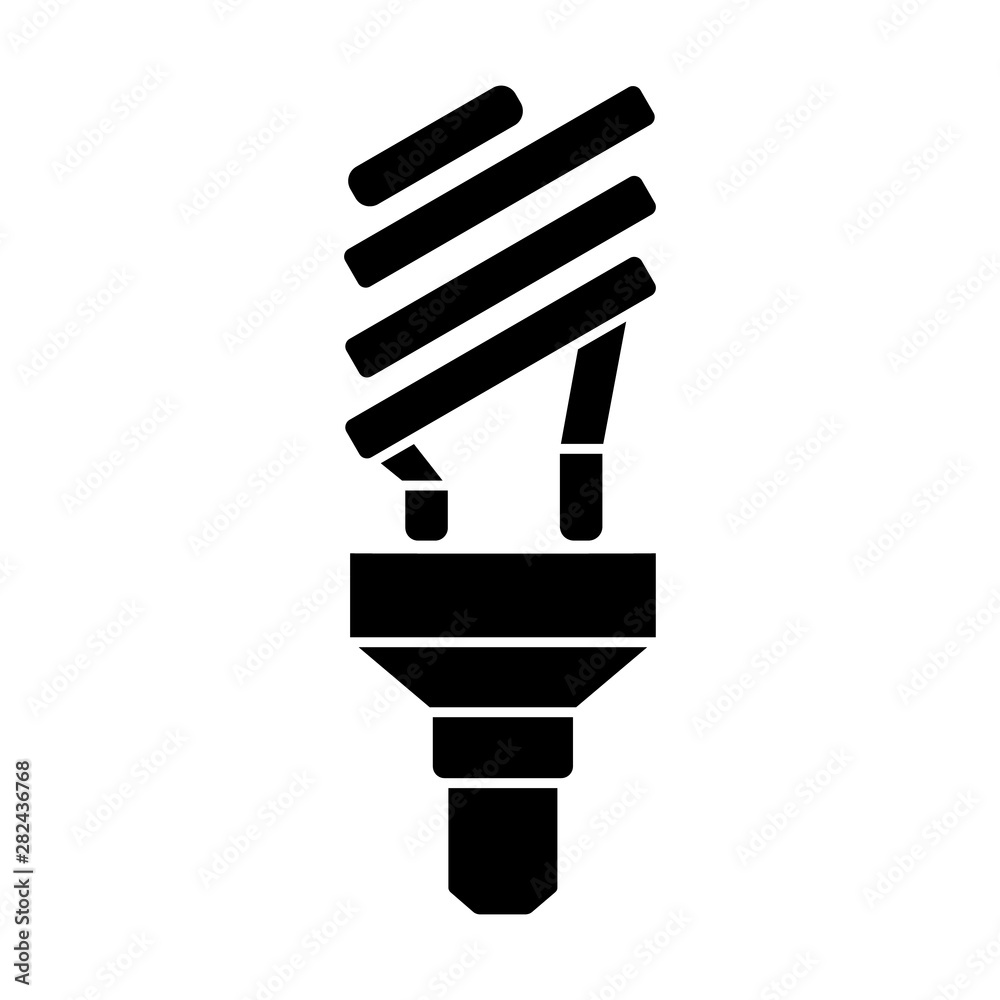 Glyph ecological light bulb icon. Halogen lamp. Simple vector illustration isolated Glyph ecological light bulb icon. Halogen lamp. Simple vector illustration isolated