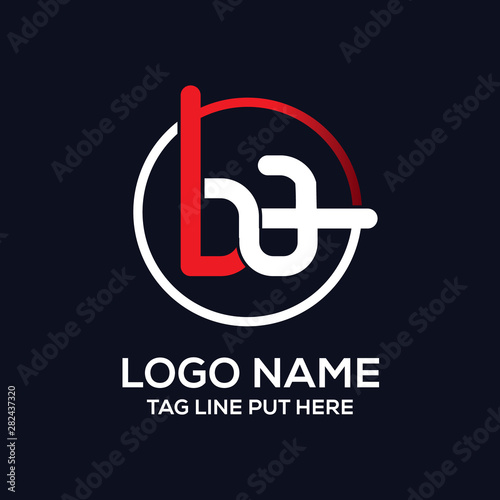 ba letter logo vector design template