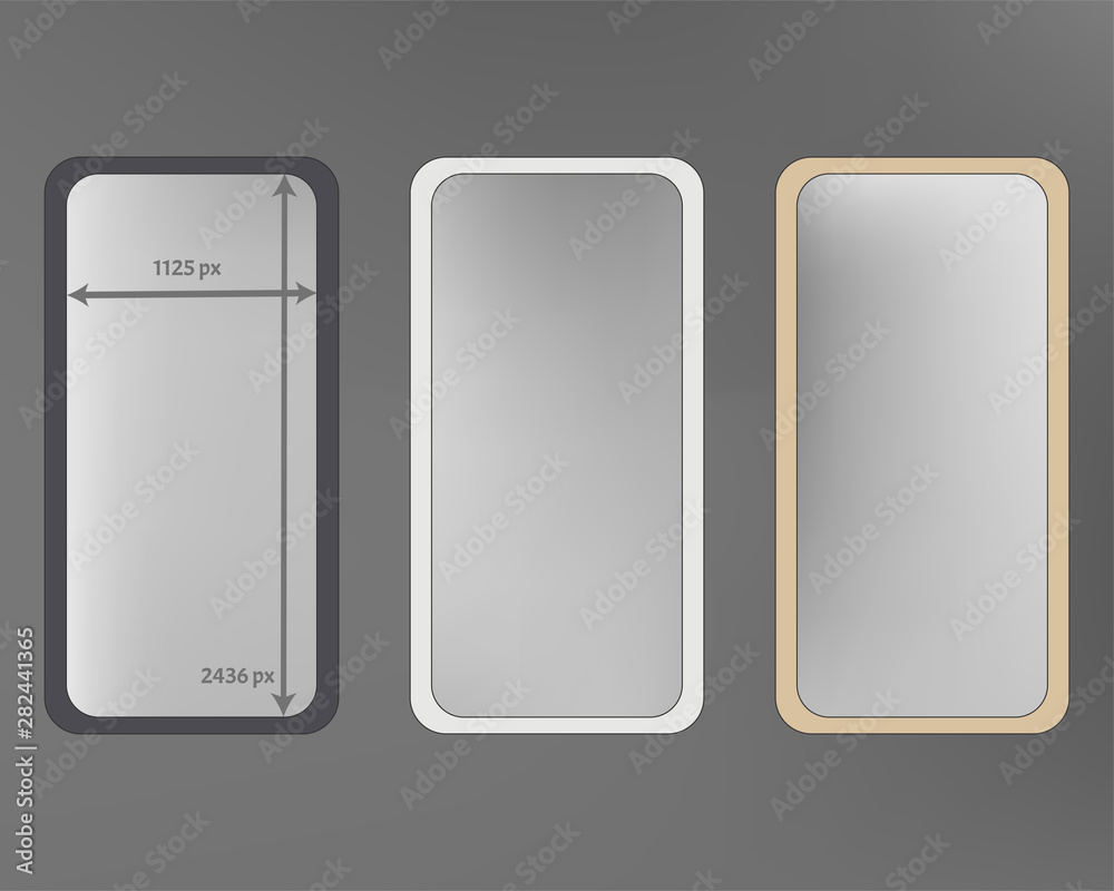 Mesh, gray colored phone backgrounds kit.