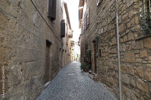 narrow street in old town  France