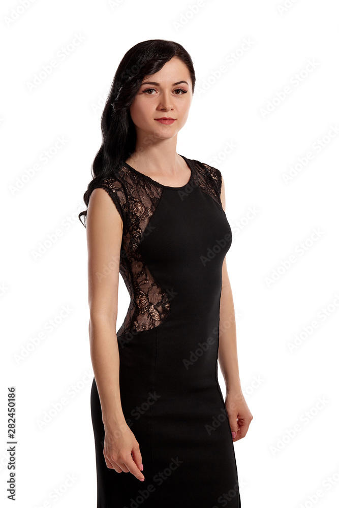 Portrait of a fashion model girl isolated on white background. Portrait of a fashion model girl isolated on white background.