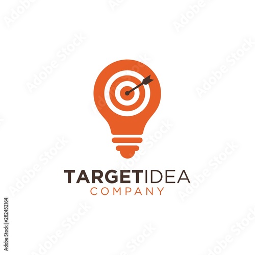 target idea logo design template