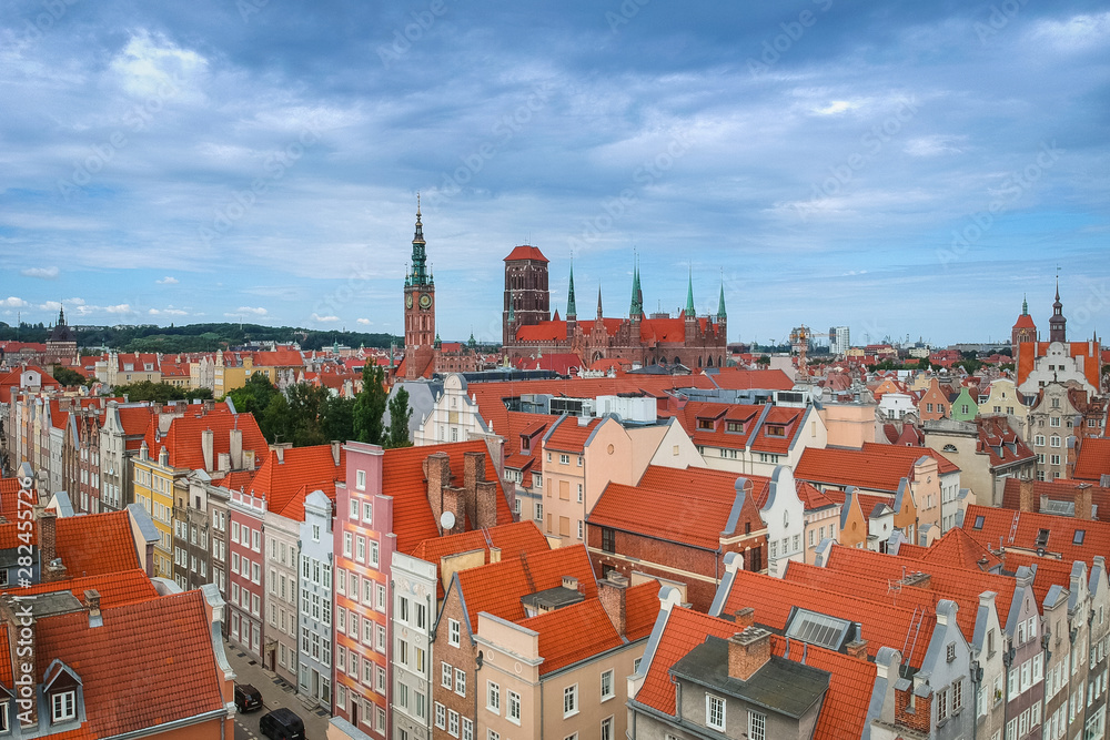 Fototapeta premium Architecture of the old town in Gdansk, Poland