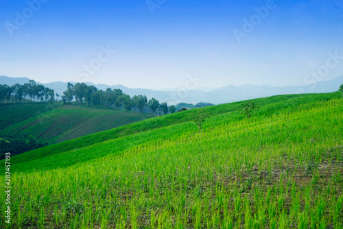 Beautiful high mountain in morning time at the west of thailand.