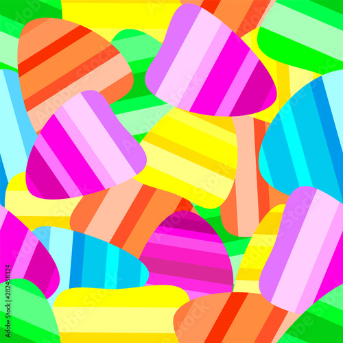 Marmalade colorfull seamlees. Jelly fruit candy pattern. Sweet jelly abstract background. Vector illustration of sweet marmalade