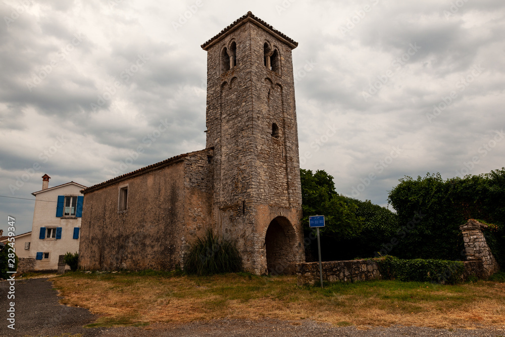 Saint Elias church in Bale - Villa, Istria. Croatia