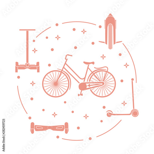 Bike, segway, mono-wheel, scooter, gyroscooter.