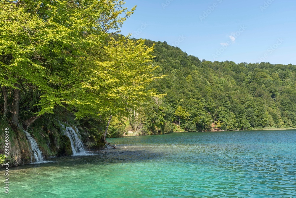 Lower lake at Plitvice in Croatia Lower lake at Plitvice in Croatia