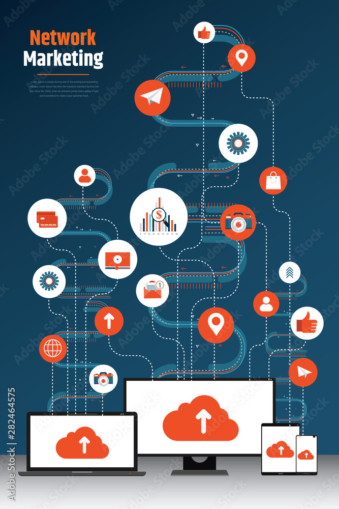 custom made wallpaper toronto digitalNetwork marketing concept