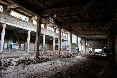 Industrial interior of an old abandoned factory. © AS Photo Family