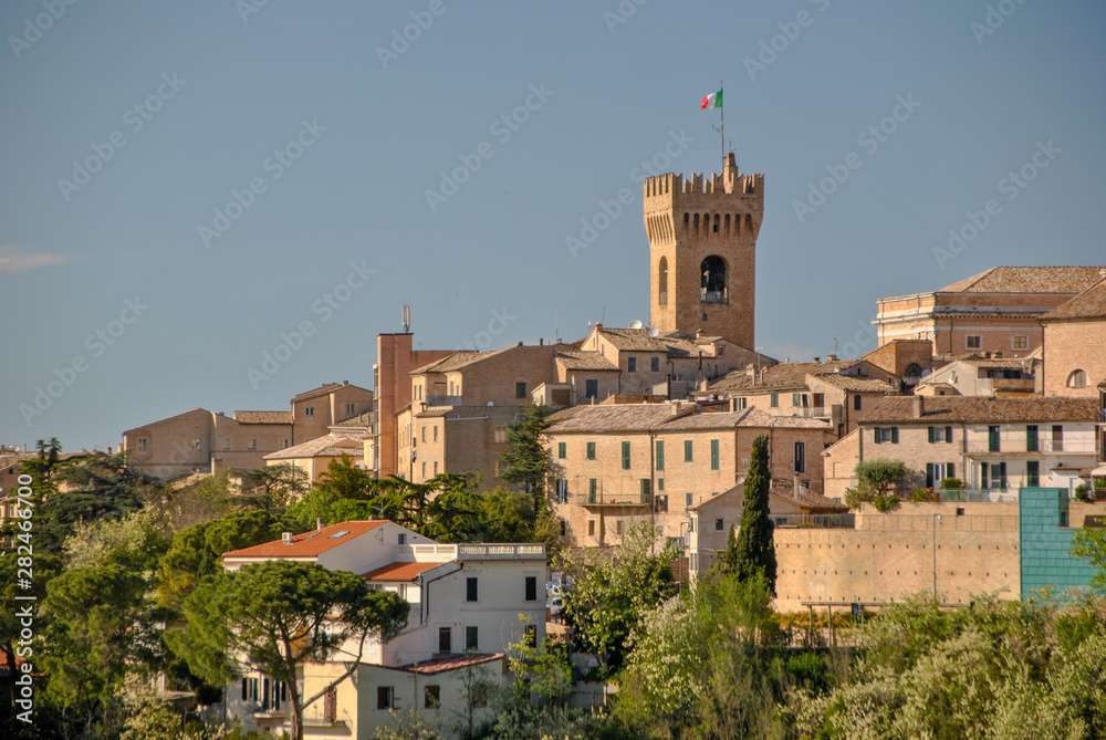 Recanati Town in Italy, birthplace of Giacomo Leopardi