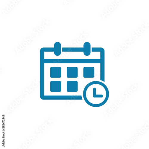 Calendar symbol vector icon, Calendar sign icon vector