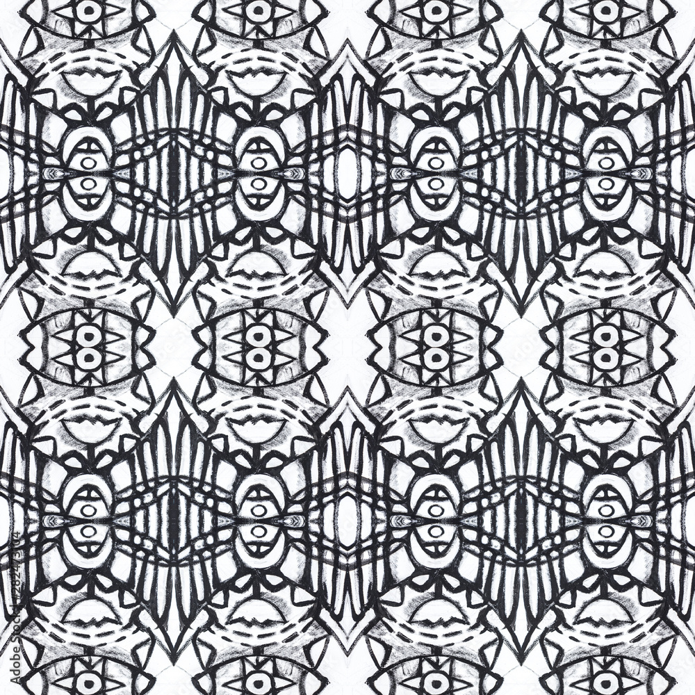 Trendy abstract template with seamless pattern