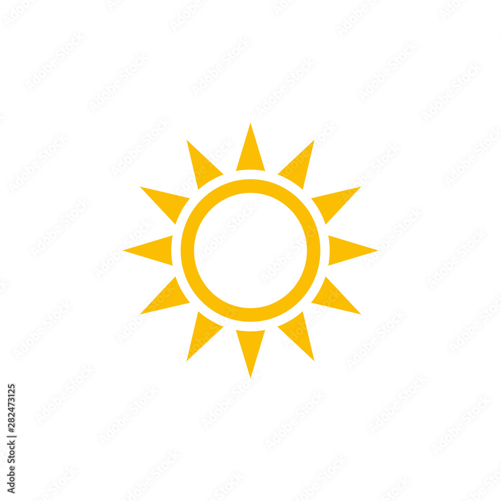 Sun Set icon vector, sunshine icon symbol vector Sun Set icon vector, sunshine icon symbol vector