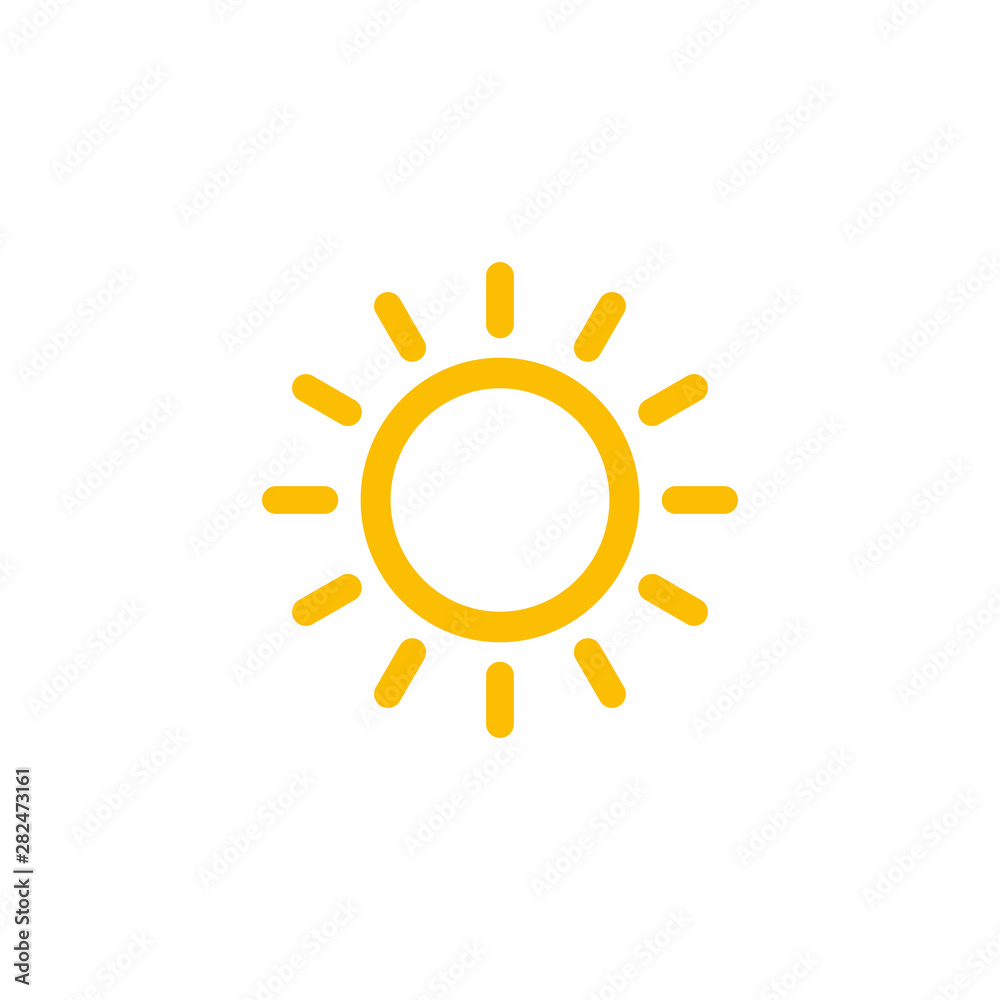 Sun Set icon vector, sunshine icon symbol vector Sun Set icon vector, sunshine icon symbol vector