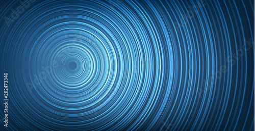 Modern Circle Blue Digital Sound Wave,technology and earthquake wave concept,design for music industry,Vector,Illustration.