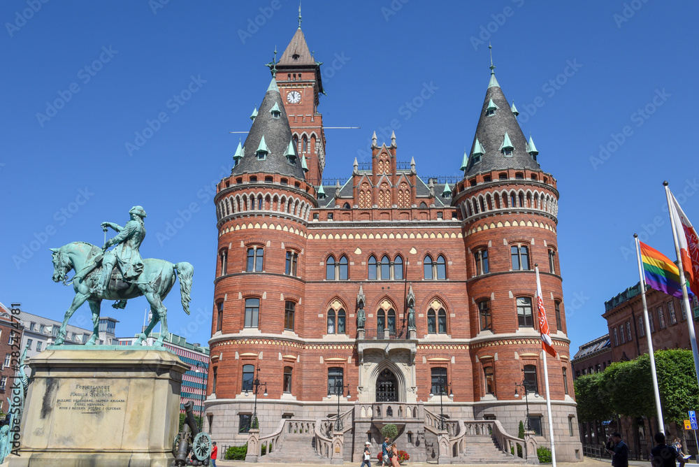 Fototapeta premium The town hall of Helsingborg on Sweden