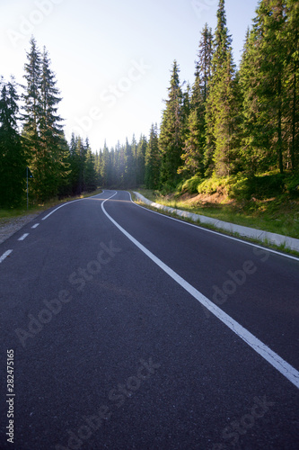 beautiful mountain road © Sergii Mostovyi