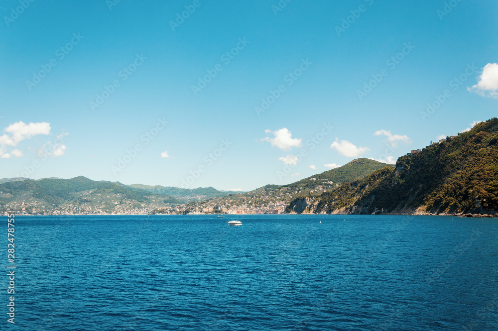 Beautiful view in Camogli, Liguria