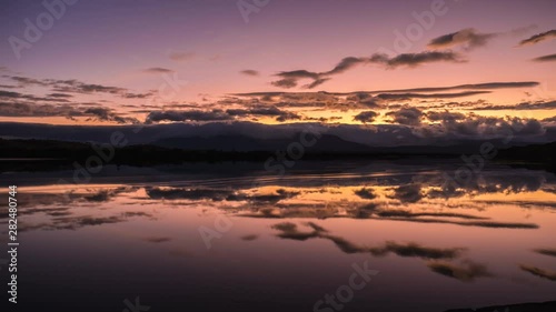 Time-lapse of Canaima National Park tepuis during a sunrise. Venezuela photo