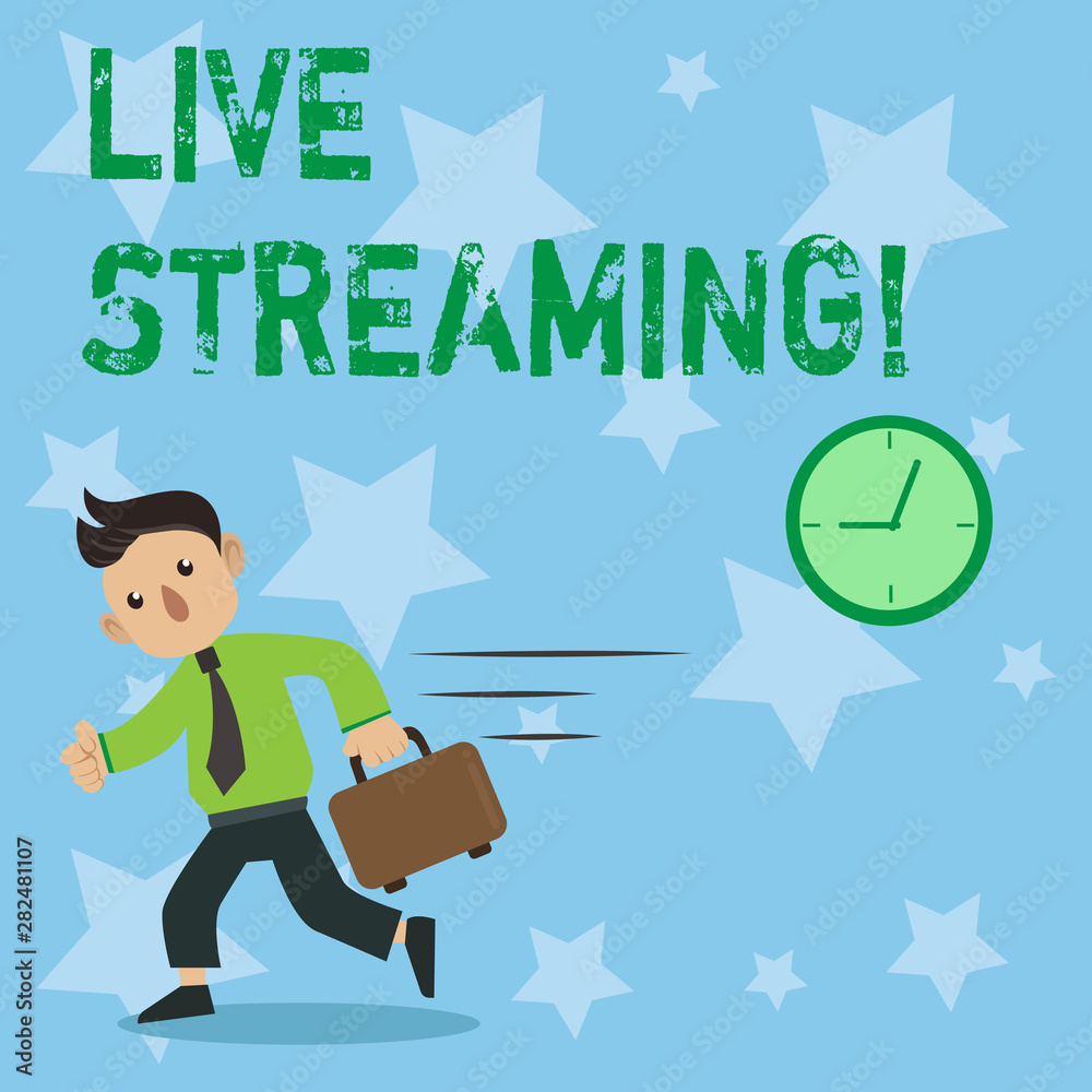 Conceptual hand writing showing Live Streaming. Business photo showcasing Media realtime transmission Multimedia Technology Broadcast Conceptual hand writing showing Live Streaming. Business photo showcasing Media realtime transmission Multimedia Technology Broadcast