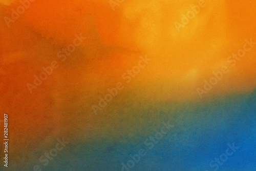 Colorful hand painted ink background. Abstract delicate texture. Contemporary wallpaper.