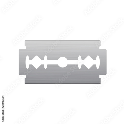 Brushed Metal Razor Blade Icon