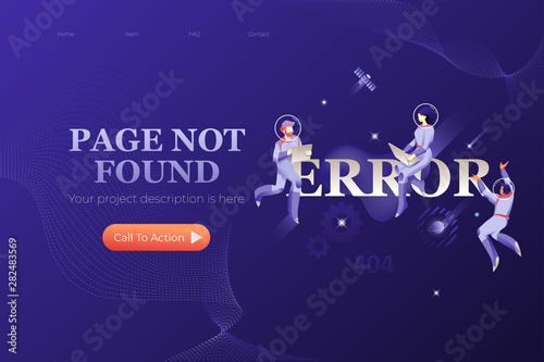 Page Not Found  Web Page Design Template