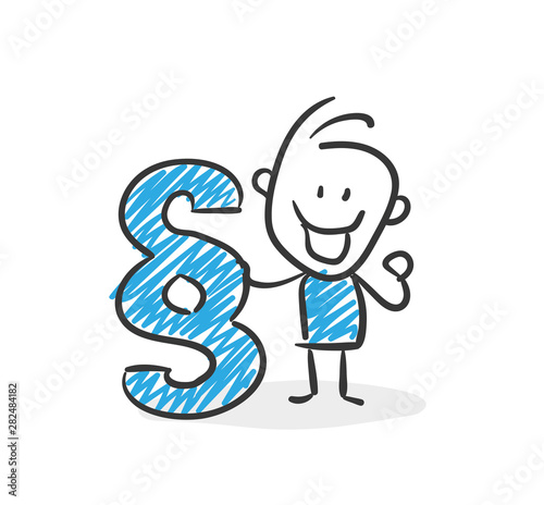 Stickman Blue: Rights, law. (Nr. 17)