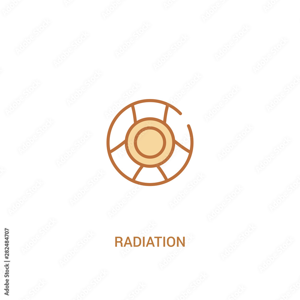 radiation concept 2 colored icon. simple line element illustration. outline brown radiation symbol. can be used for web and mobile ui/ux. radiation concept 2 colored icon. simple line element illustration. outline brown radiation symbol. can be used for web and mobile ui/ux.