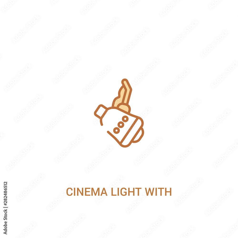 cinema light with cable concept 2 colored icon. simple line element illustration. outline brown cinema light with cable symbol. can be used for web and mobile ui/ux. cinema light with cable concept 2 colored icon. simple line element illustration. outline brown cinema light with cable symbol. can be used for web and mobile ui/ux.