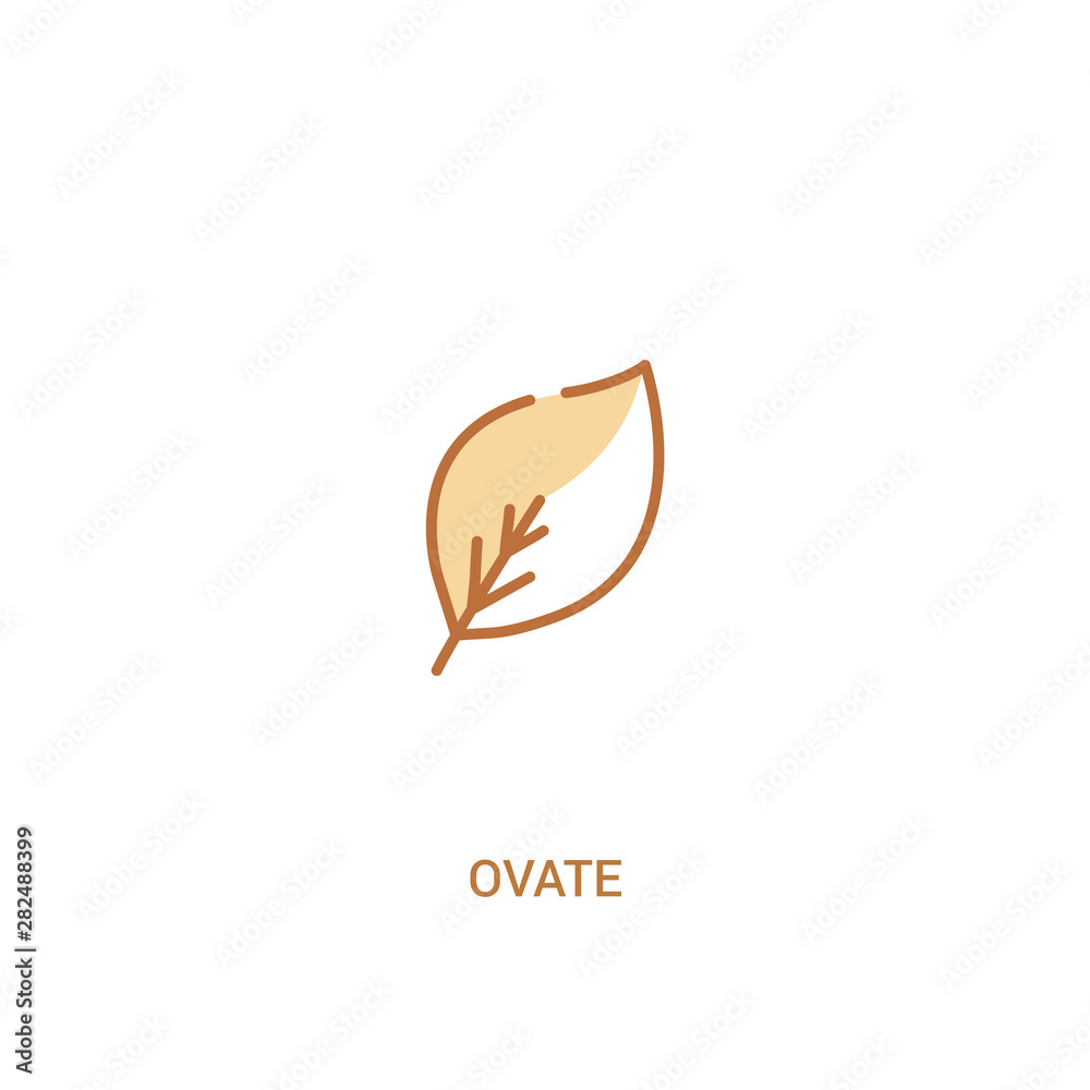 ovate concept 2 colored icon. simple line element illustration. outline brown ovate symbol. can be used for web and mobile ui/ux. ovate concept 2 colored icon. simple line element illustration. outline brown ovate symbol. can be used for web and mobile ui/ux.
