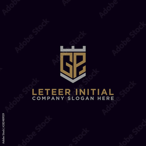 Inspiring company logo design from the initial letters of the GP logo icon. -Vectors