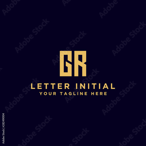 Inspiring company logo designs from the initial letters logo GR. -Vectors
