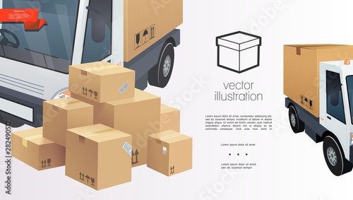Delivery And Packaging Service Concept