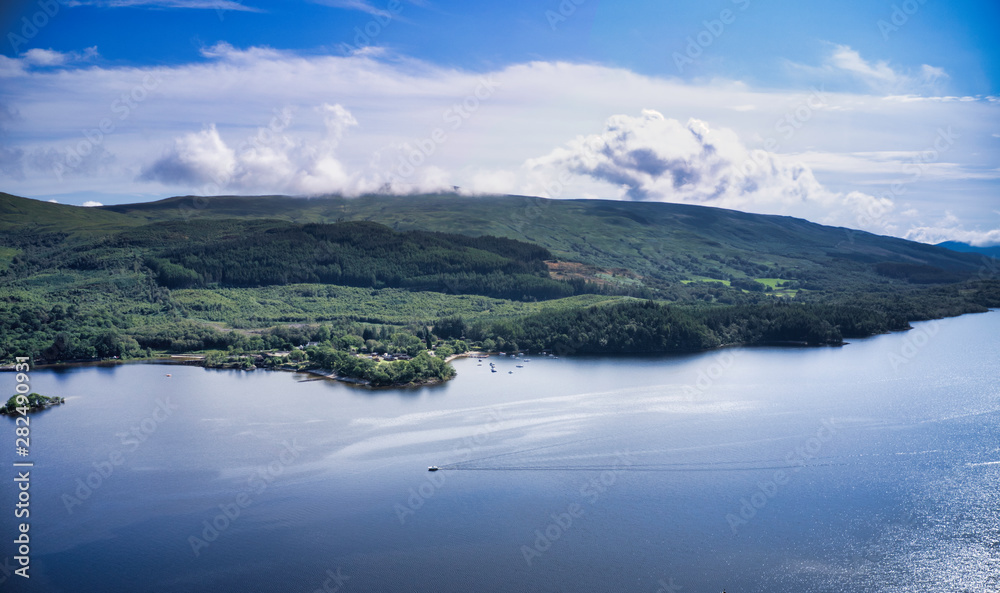 Aerial image of Loch Lomond and the Trossachs
