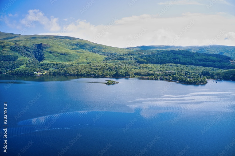Aerial images of Loch Lomond and the Trossachs